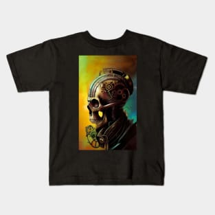 Skull Illustration Steampunk Kids T-Shirt